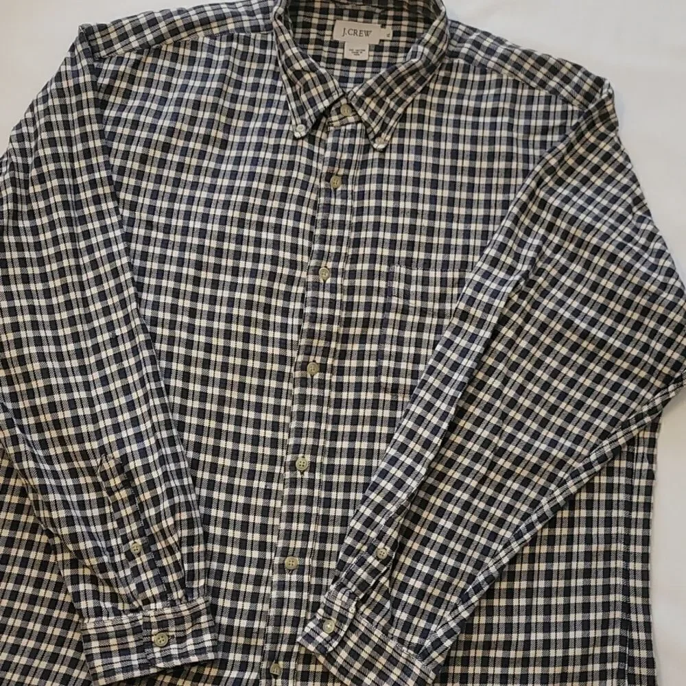J. Crew mens plaid shirt size large.